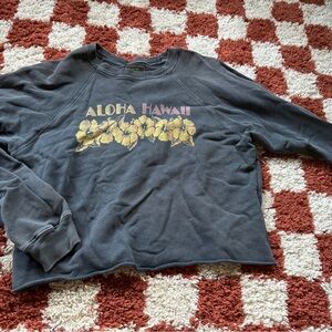 COPY - Free People Gray Aloha Hawaii Sweatshirt